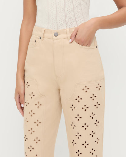Loeffler Randall Demi Embroidered Pant