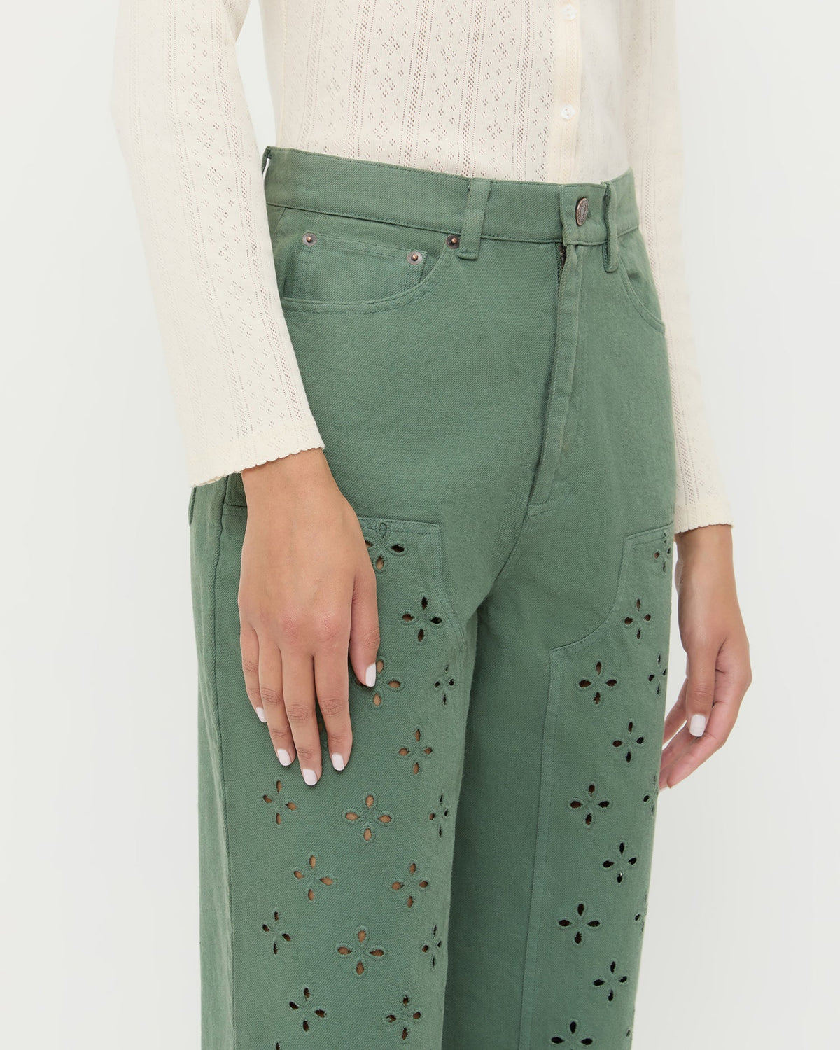Loeffler Randall Demi Embroidered Pant