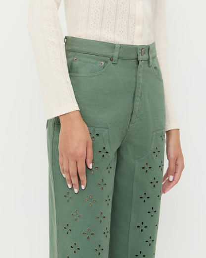 Loeffler Randall Demi Embroidered Pant