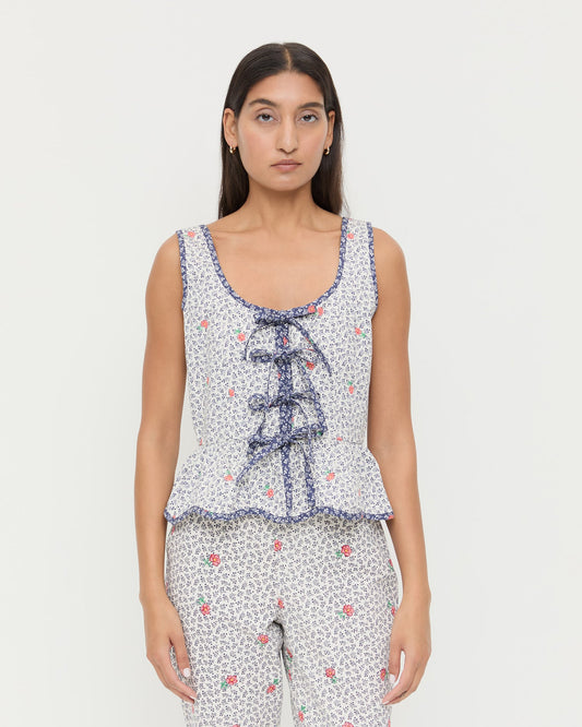 Loeffler Randall Pilar Tie-Front Top