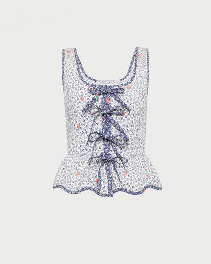 Loeffler Randall Pilar Tie-Front Top