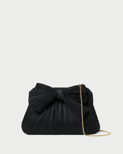 Loeffler Randall Rayne Black Bow Clutch
