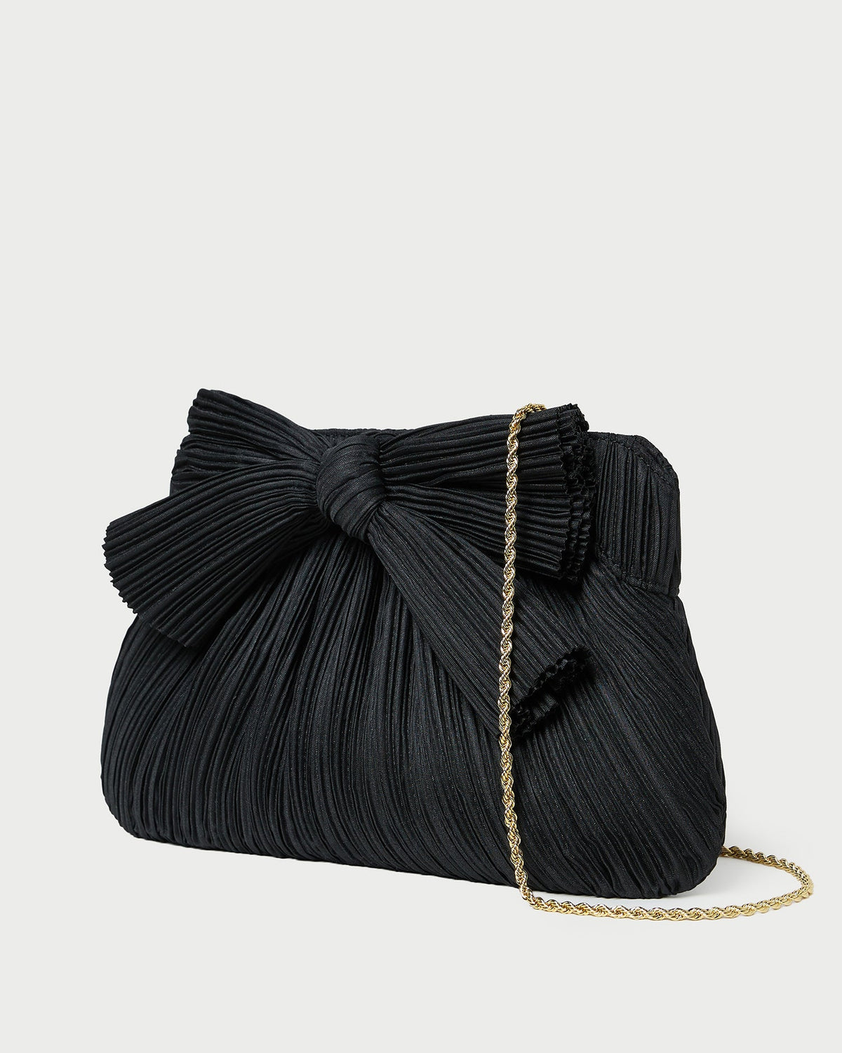 Loeffler Randall Rayne Black Bow Clutch