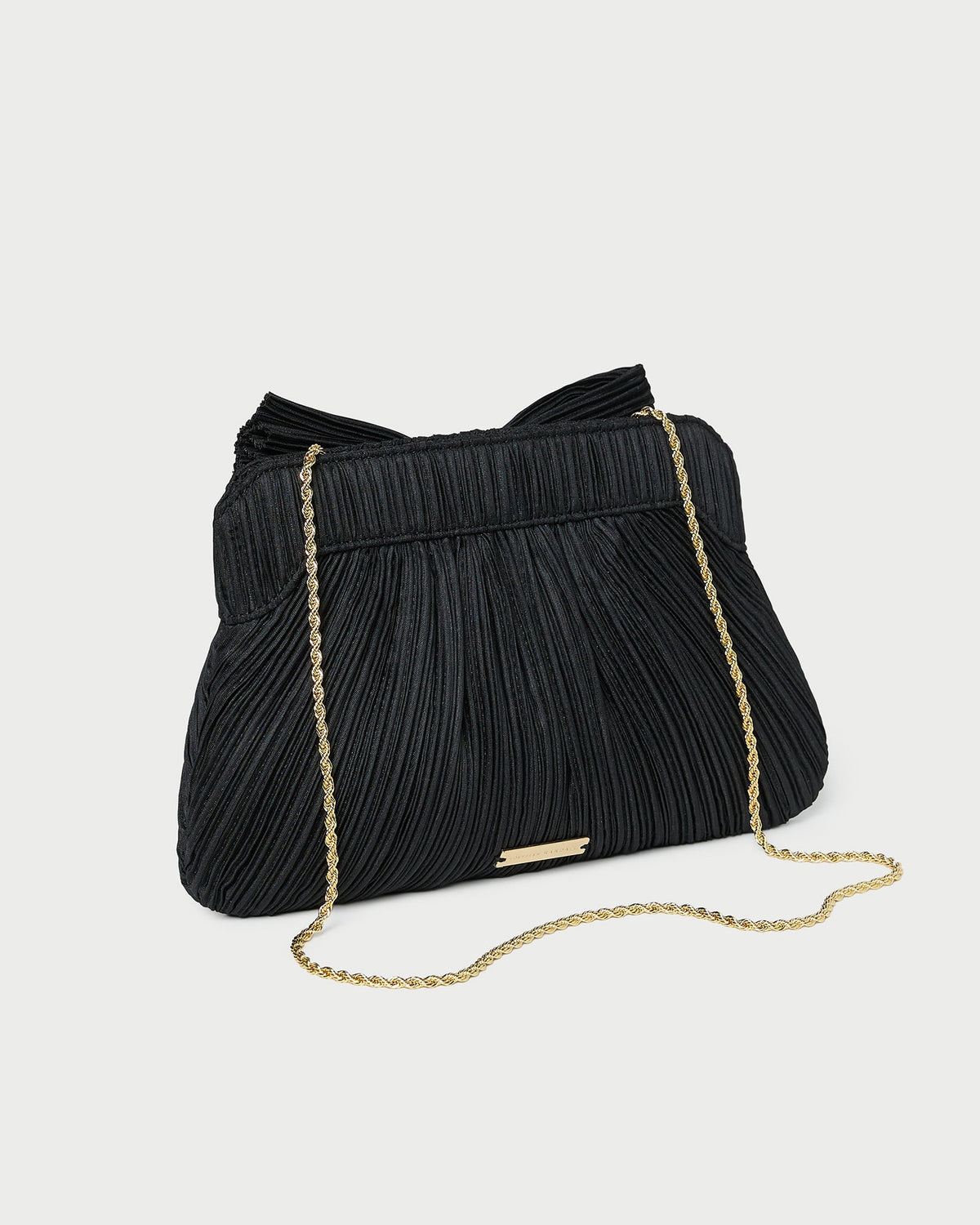Loeffler Randall Rayne Black Bow Clutch