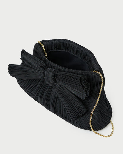 Loeffler Randall Rayne Black Bow Clutch