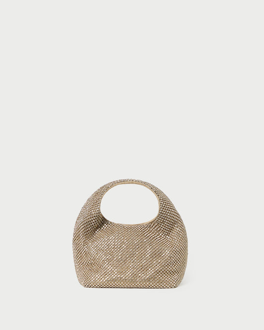 Loeffler Randall Kenzie Gold Diamanté Mini Bag