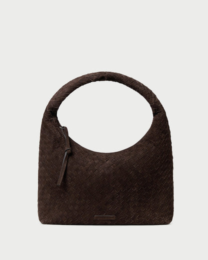 Loeffler Randall Willow Brown Suede Hobo Bag