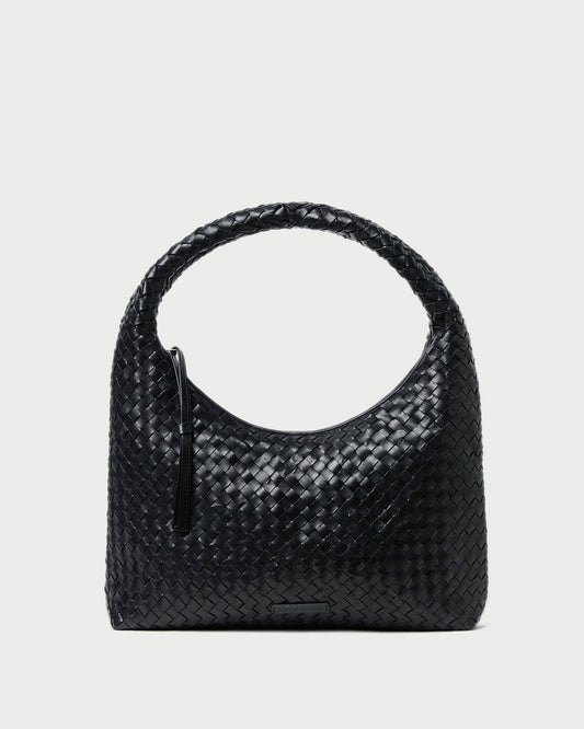 Loeffler Randall Willow Black Woven Hobo Bag