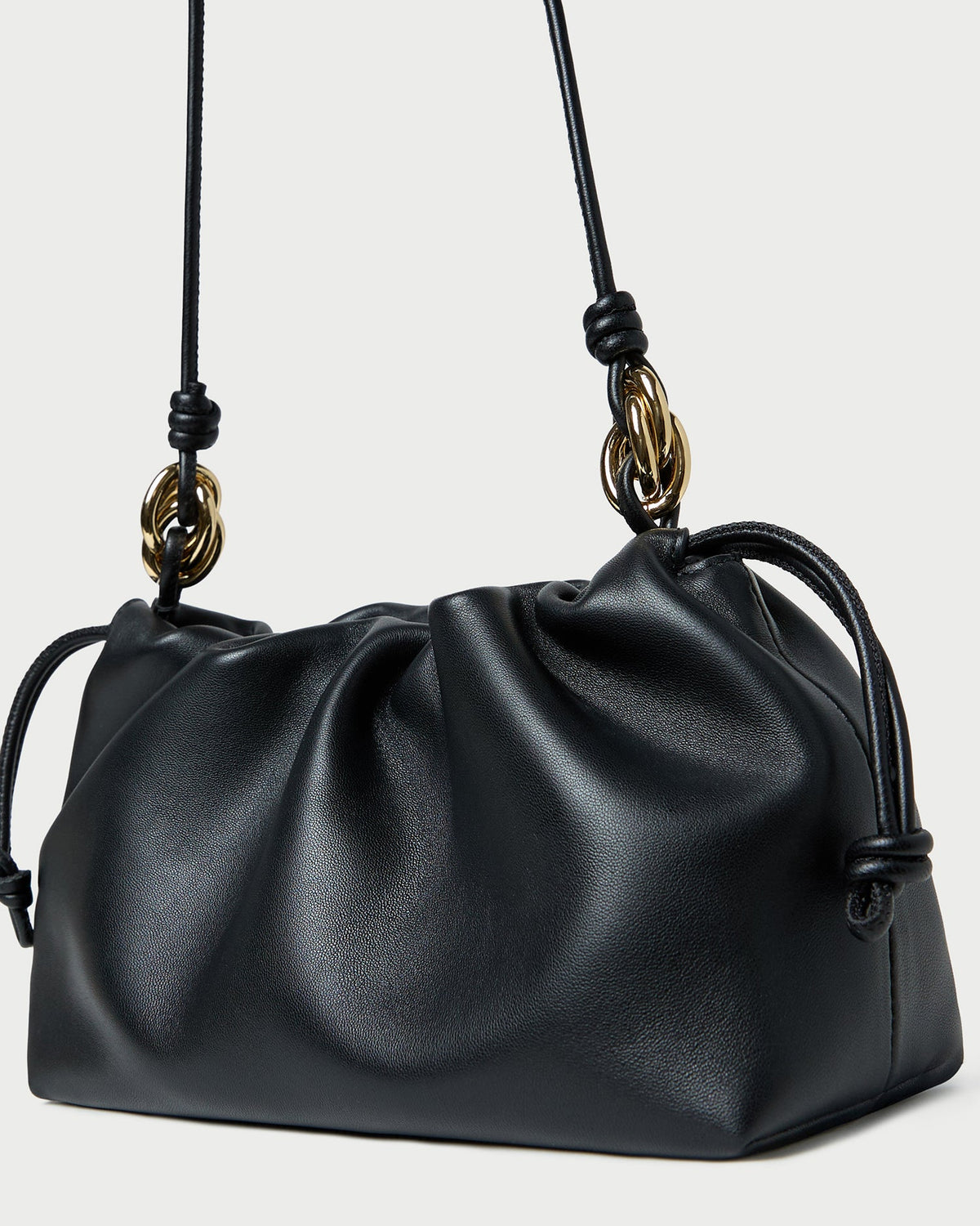 Loeffler Randall Kiri Black Leather Shoulder Bag
