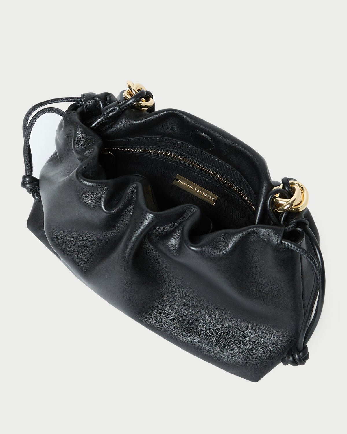 Loeffler Randall Kiri Black Leather Shoulder Bag