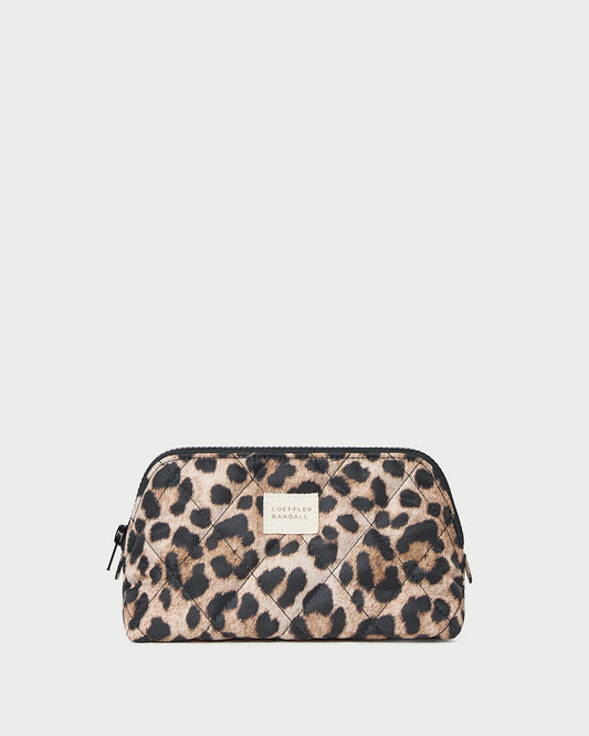 Loeffler Randall Georgette Brown/Leopard Mini Cosmetic Pouch