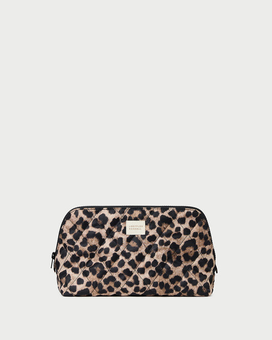 Loeffler Randall Frances Brown/Leopard Cosmetic Pouch