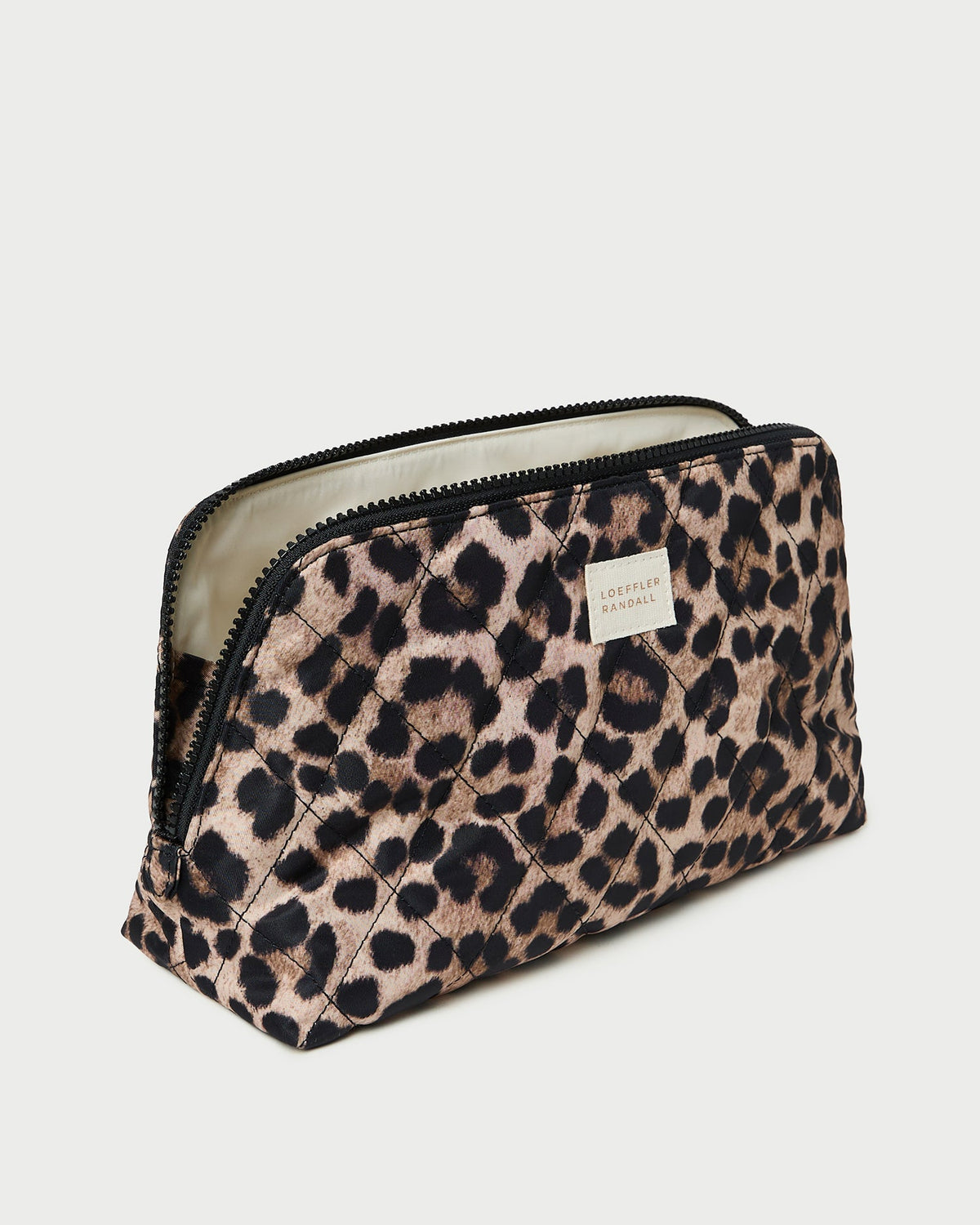 Loeffler Randall Frances Brown/Leopard Cosmetic Pouch