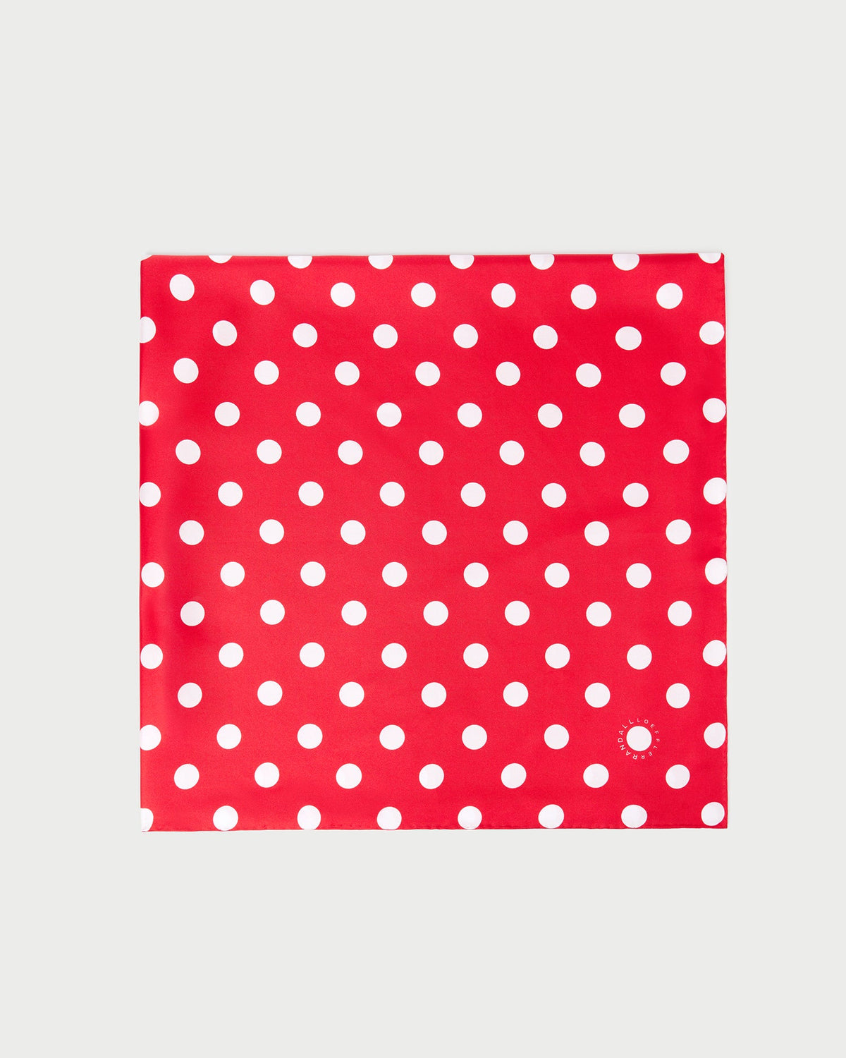 Loeffler Randall Beverly Red/White Silk Scarf