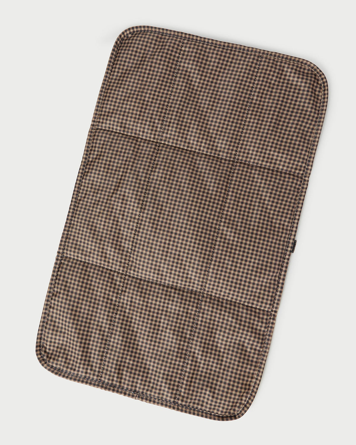 Loeffler Randall Dottie Brown/Black Check Changing Pad