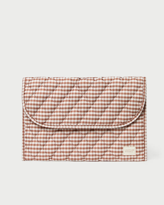 Loeffler Randall Faris Brown Gingham Laptop Sleeve