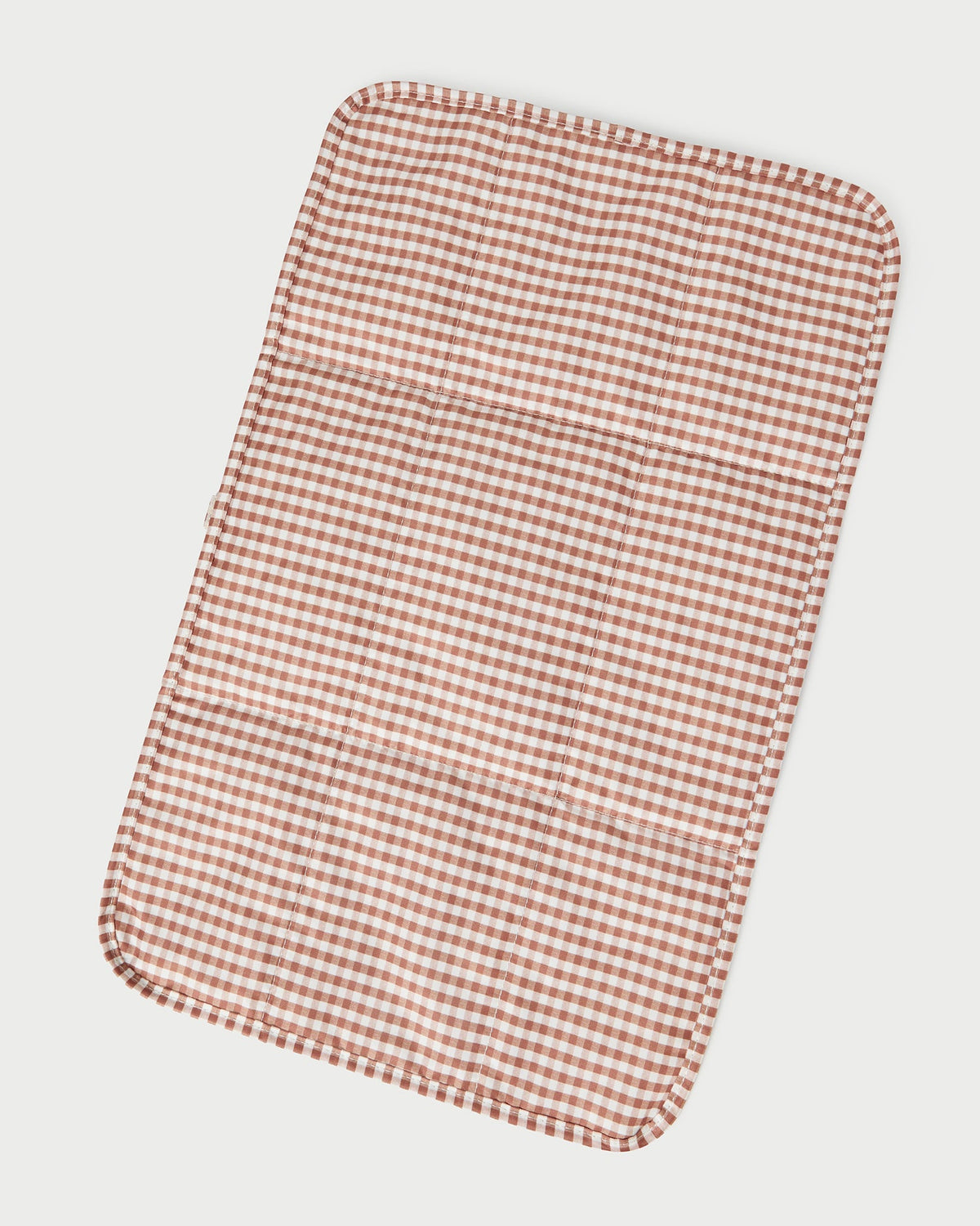 Loeffler Randall Dottie Brown Gingham Changing Pad