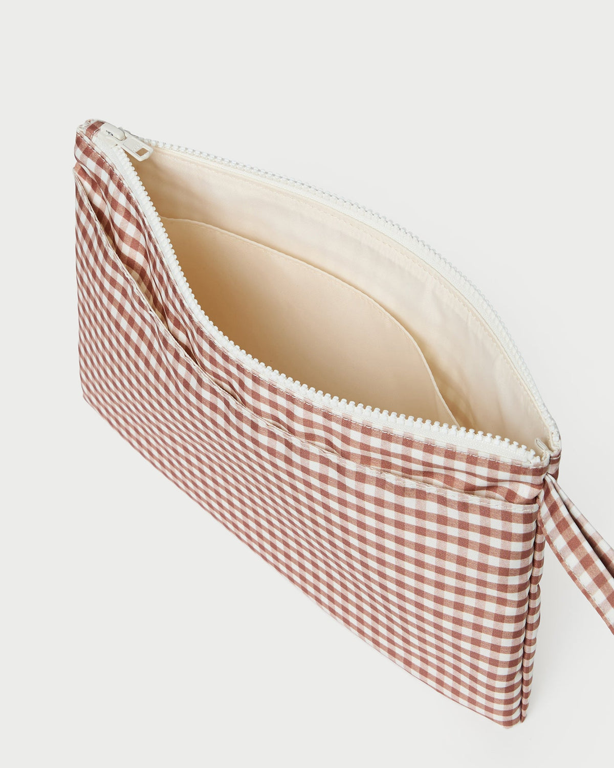 Loeffler Randall Dottie Brown Gingham Changing Pad
