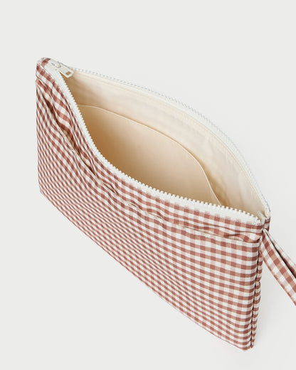 Loeffler Randall Dottie Brown Gingham Changing Pad