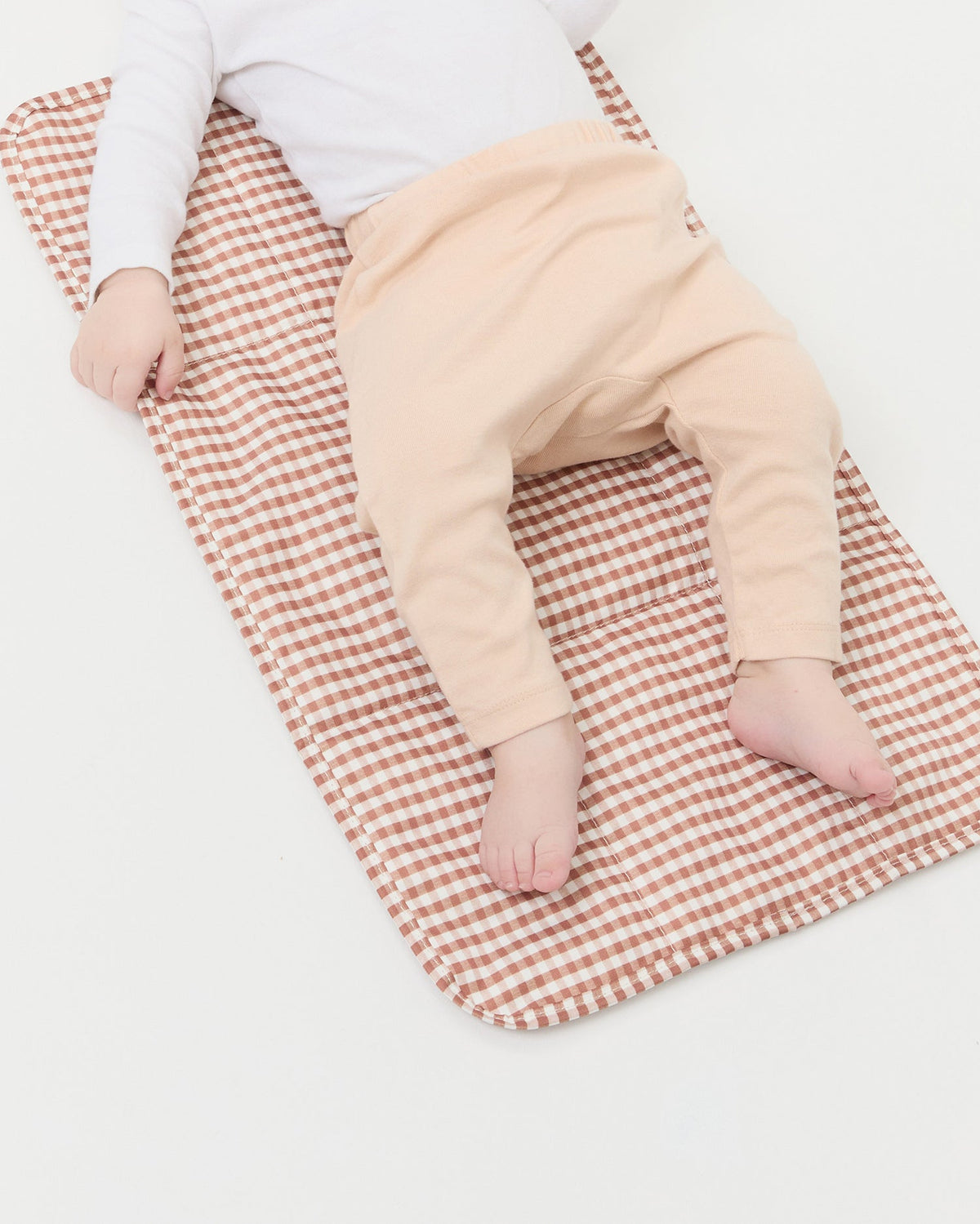 Loeffler Randall Dottie Brown Gingham Changing Pad