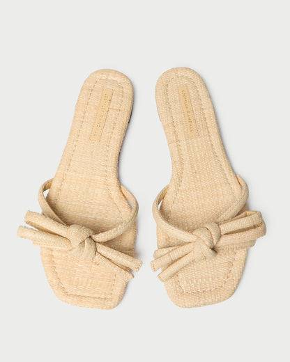 Loeffler Randall Hadley Natural Bow Sandal