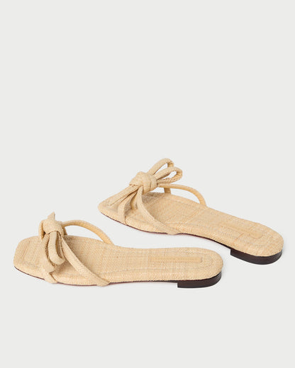 Loeffler Randall Hadley Natural Bow Sandal