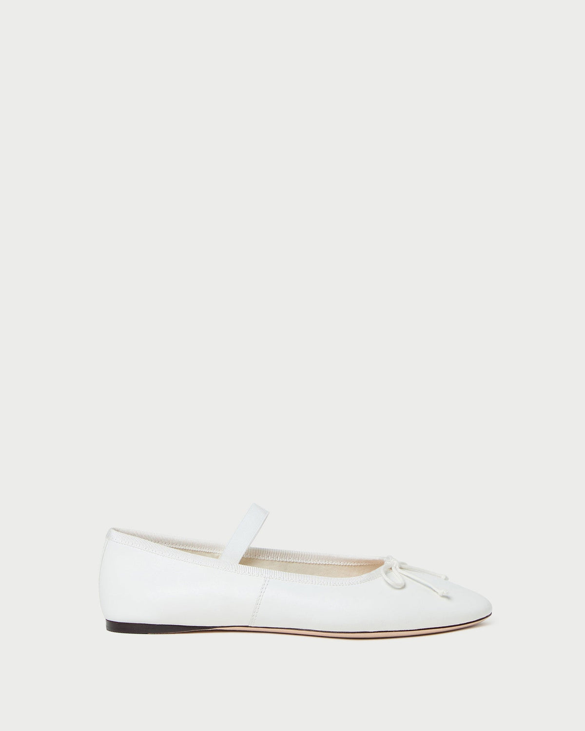 Loeffler Randall Leonie Ivory Leather Ballet Flat