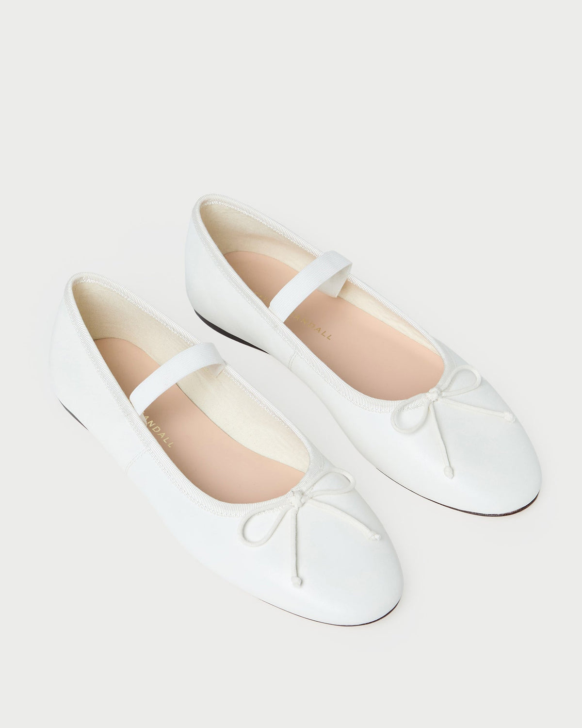 Loeffler Randall Leonie Ivory Leather Ballet Flat