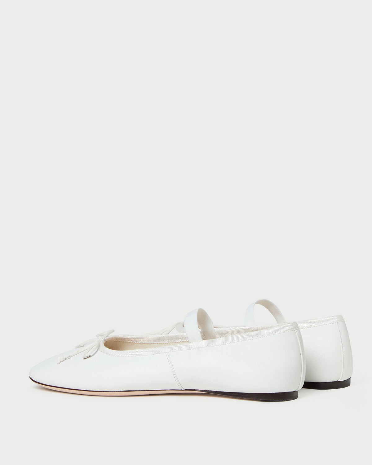 Loeffler Randall Leonie Ivory Leather Ballet Flat