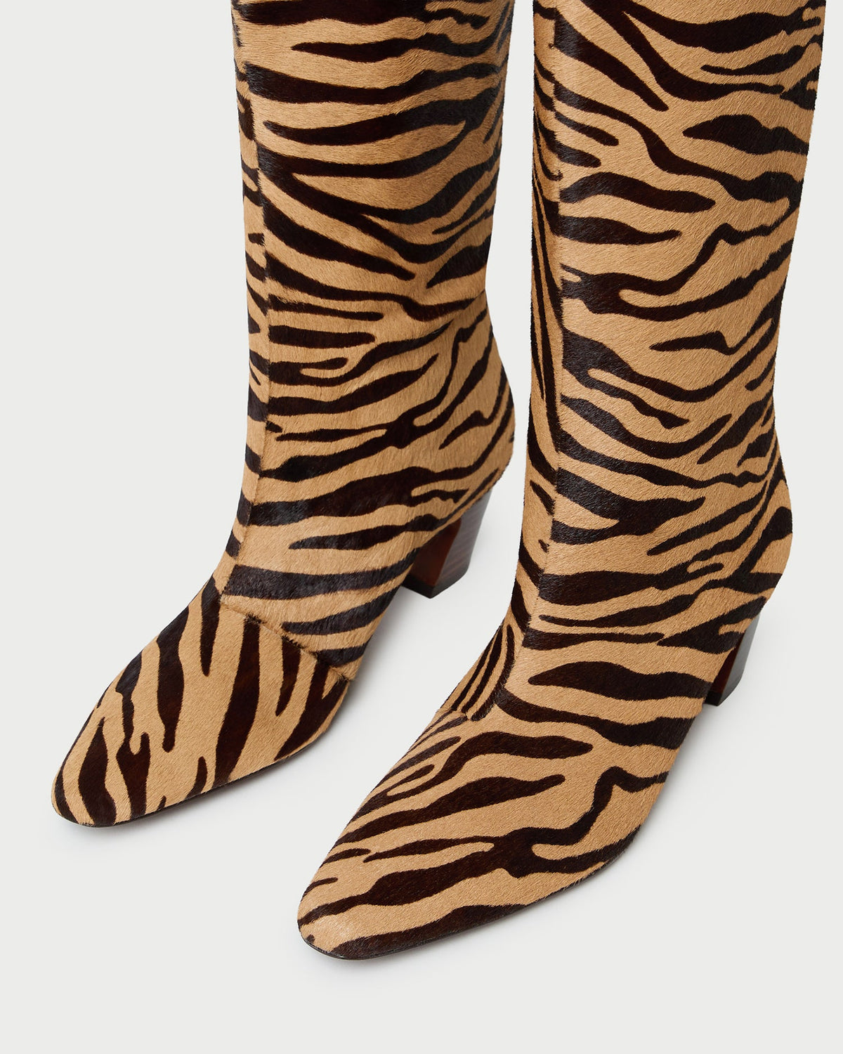 Loeffler Randall Cleo Zebra Mid-Calf Boot