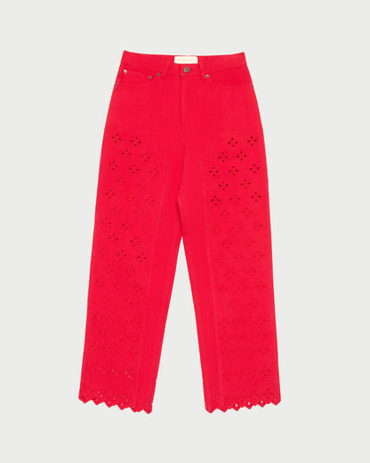 Loeffler Randall Demi Embroidered Pant