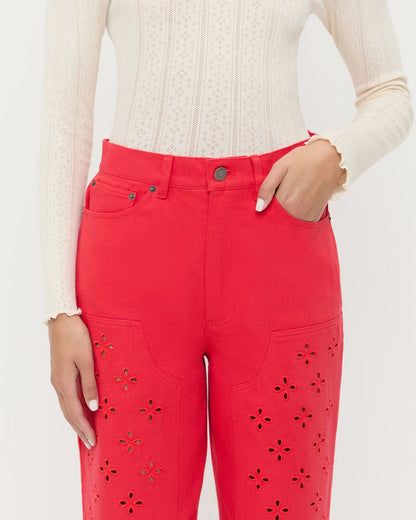Loeffler Randall Demi Embroidered Pant