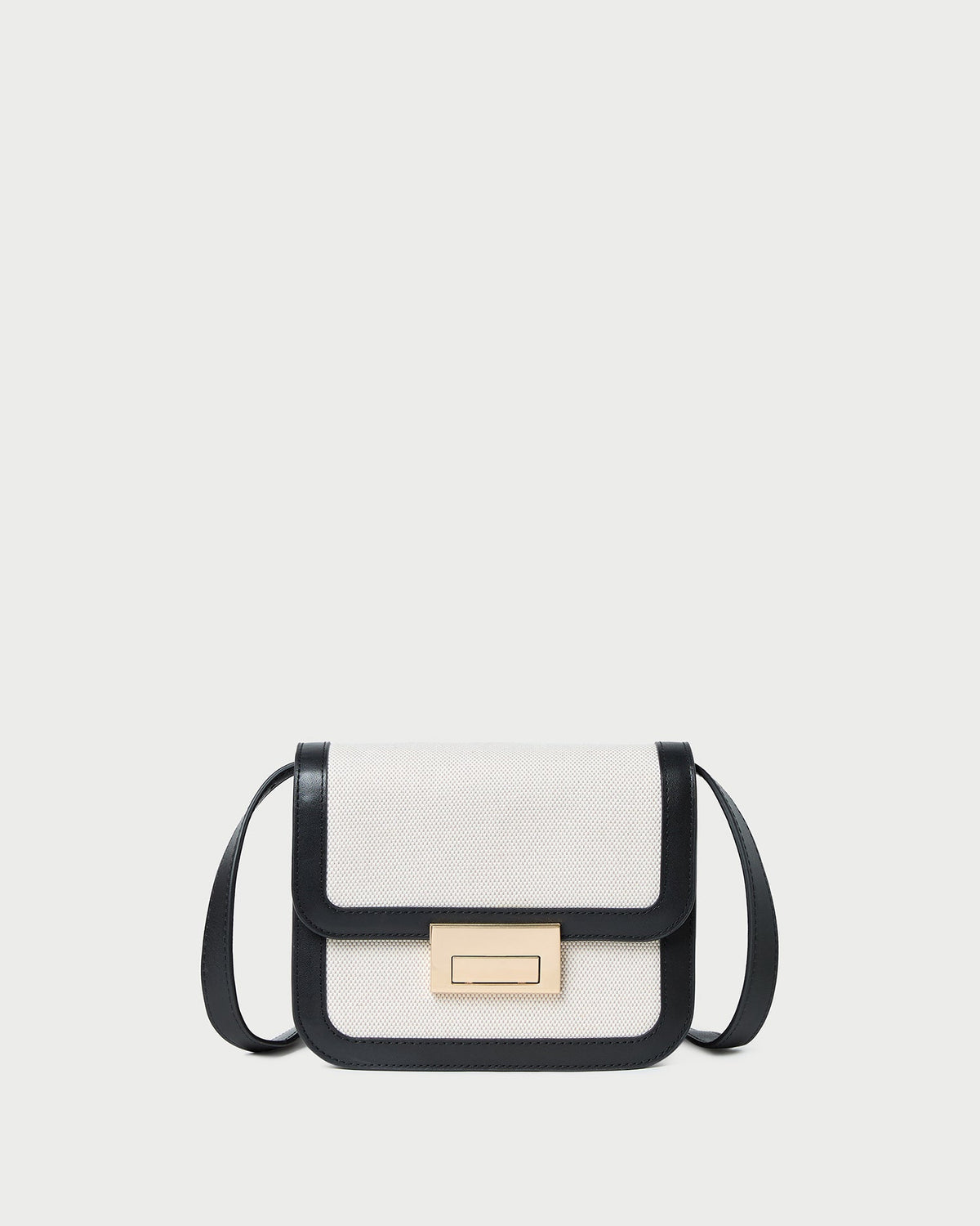 Loeffler Randall Desi Black/Natural Canvas Crossbody