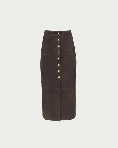 Loeffler Randall Tansy Suede Skirt