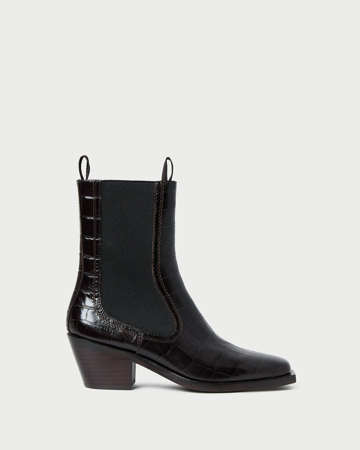 Loeffler Randall Nat Crocodile Leather Ankle Boot