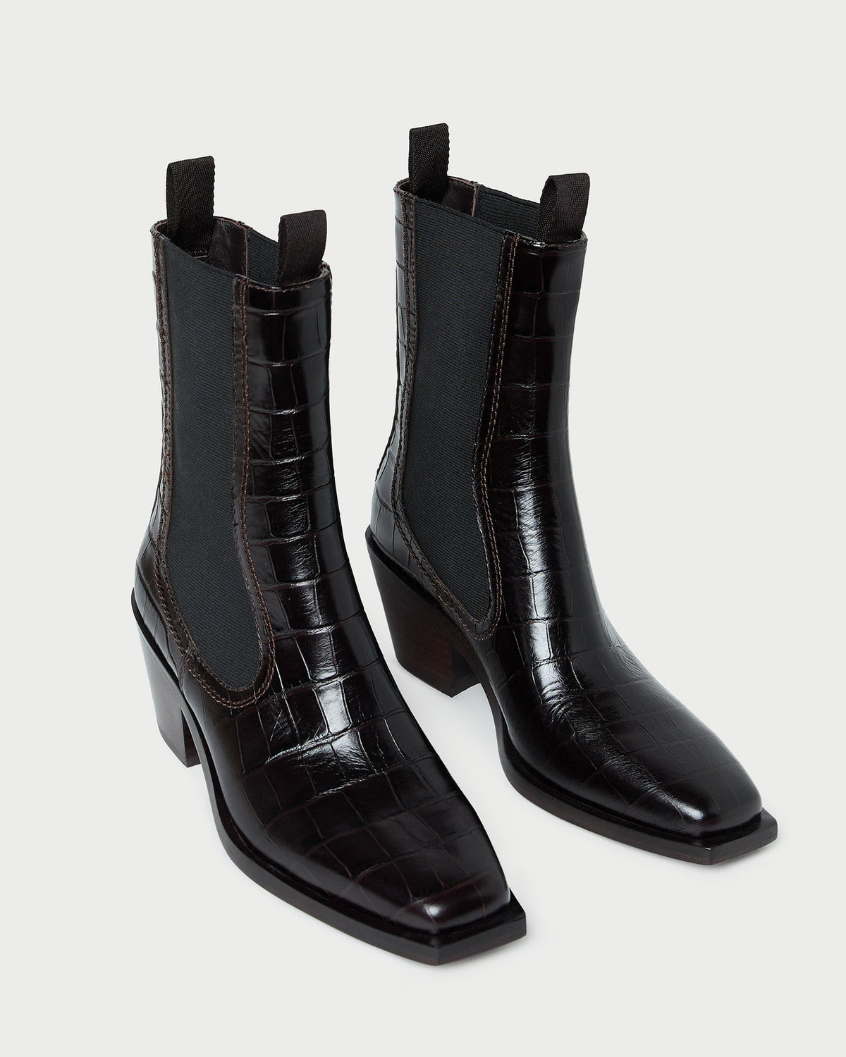 Loeffler Randall Nat Crocodile Leather Ankle Boot
