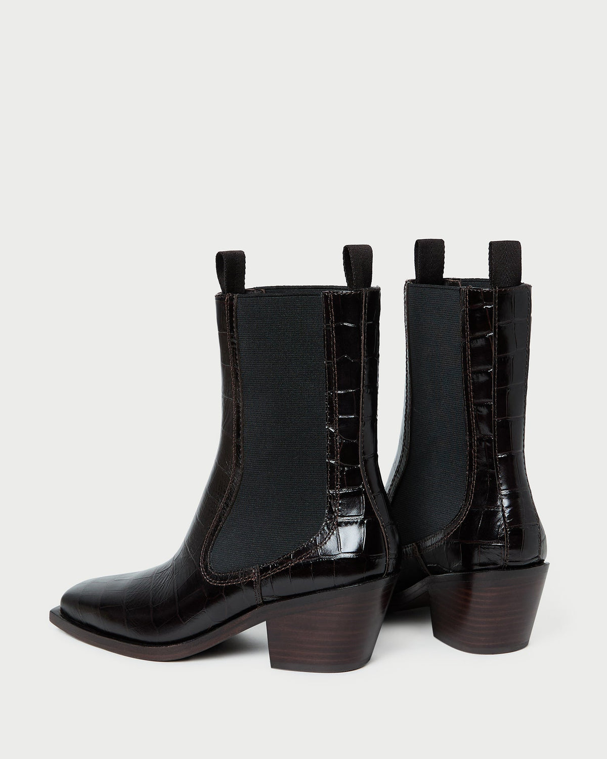 Loeffler Randall Nat Crocodile Leather Ankle Boot