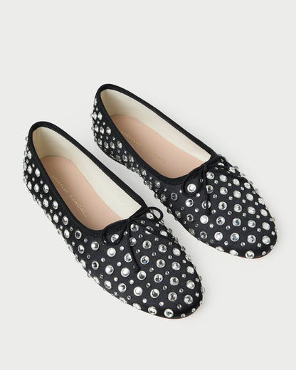 Loeffler Randall Landon Black/Crystal Ballet Flat