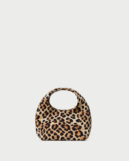Loeffler Randall Kenzie Leopard Jersey Mini Bag