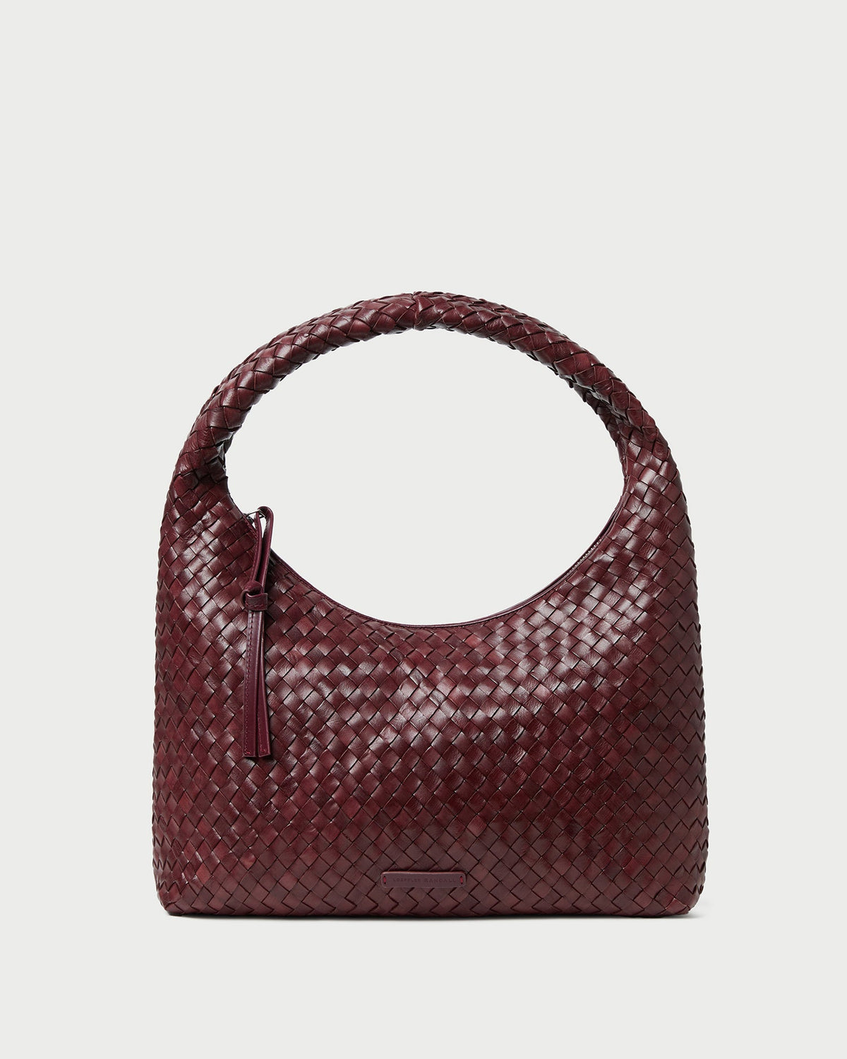 Loeffler Randall Willow Maroon Woven Hobo Bag