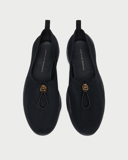 Loeffler Randall Raina Black Mesh Flat