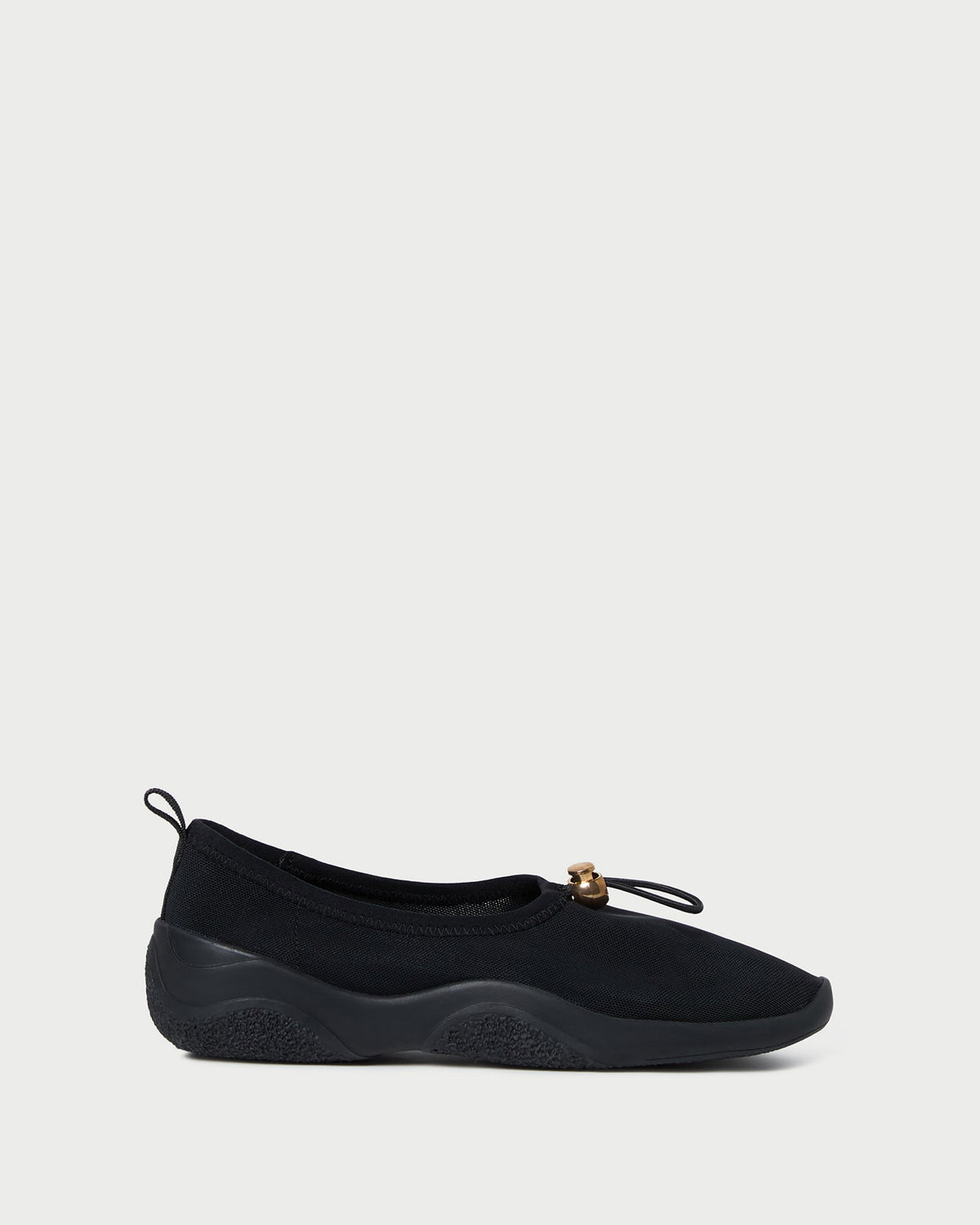 Loeffler Randall Raina Black Mesh Flat