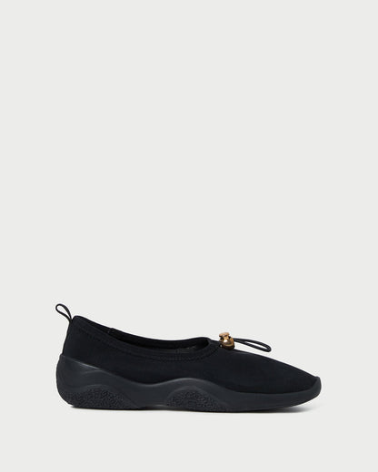 Loeffler Randall Raina Black Mesh Flat