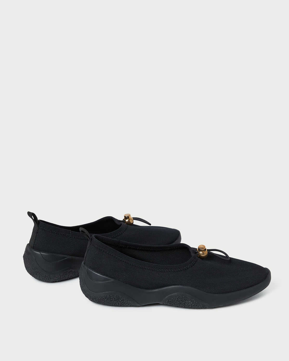 Loeffler Randall Raina Black Mesh Flat