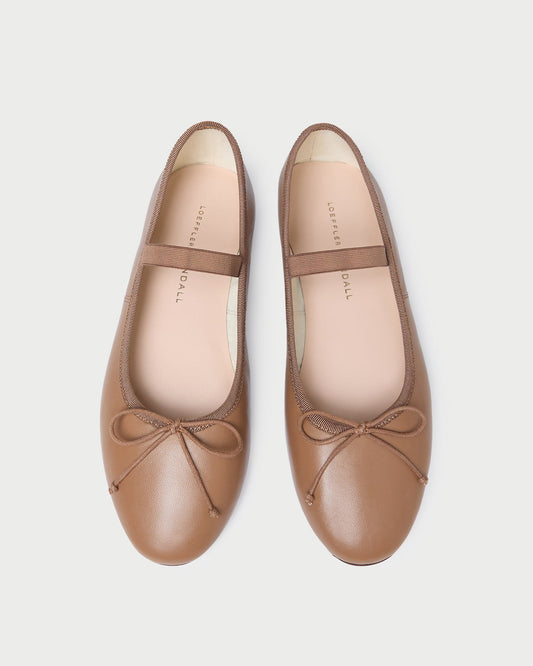 Loeffler Randall Leonie Safari Leather Ballet Flat