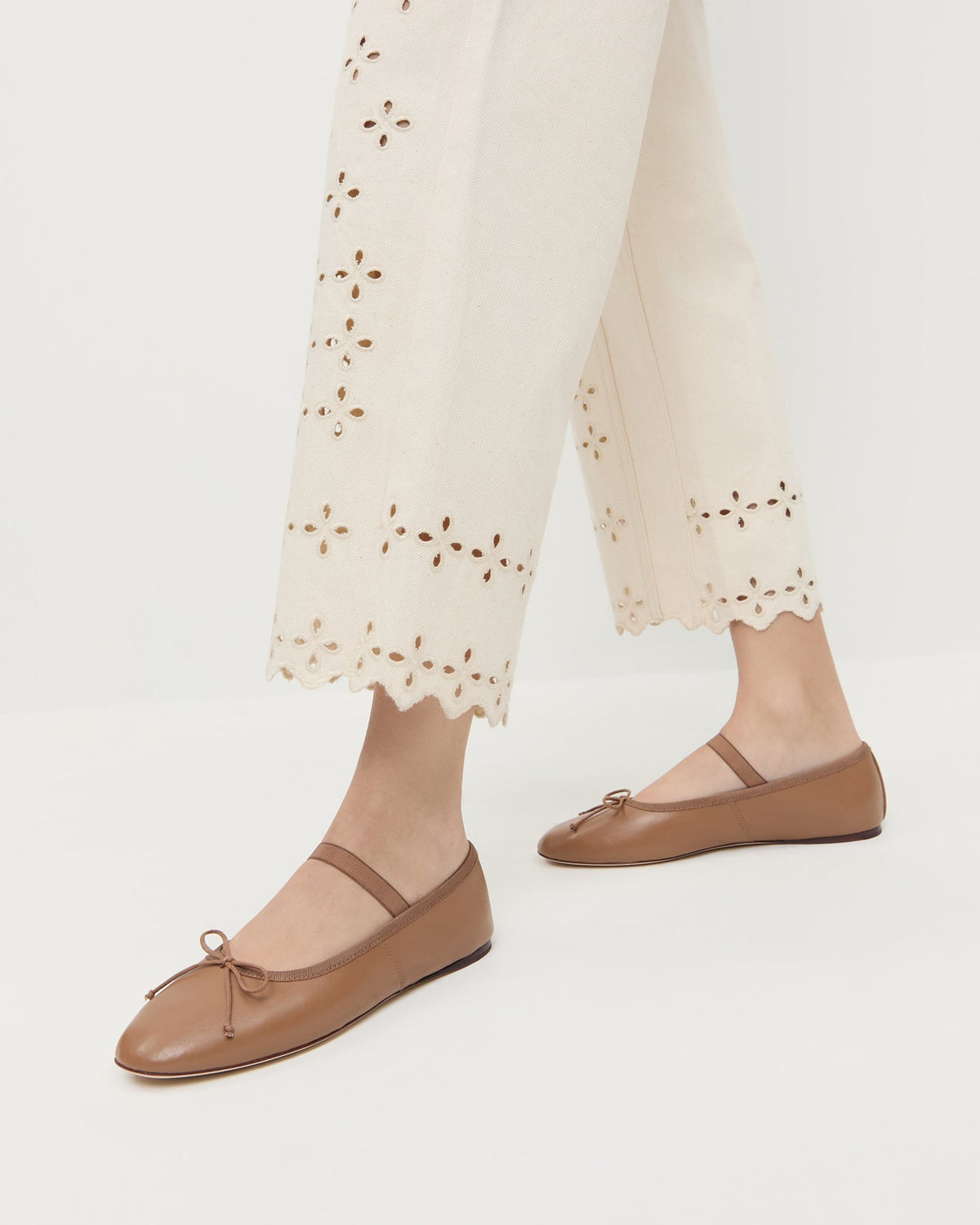 Loeffler Randall Leonie Safari Leather Ballet Flat