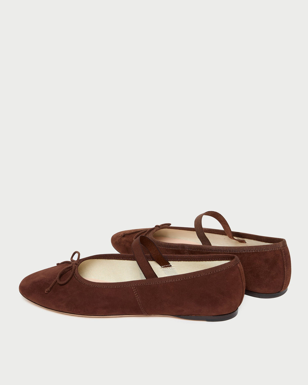 Loeffler Randall Leonie Espresso Suede Ballet Flat