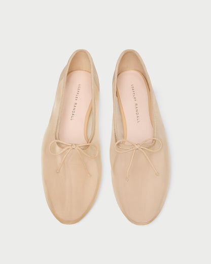 Loeffler Randall Landon Caramel Mesh Ballet Flat