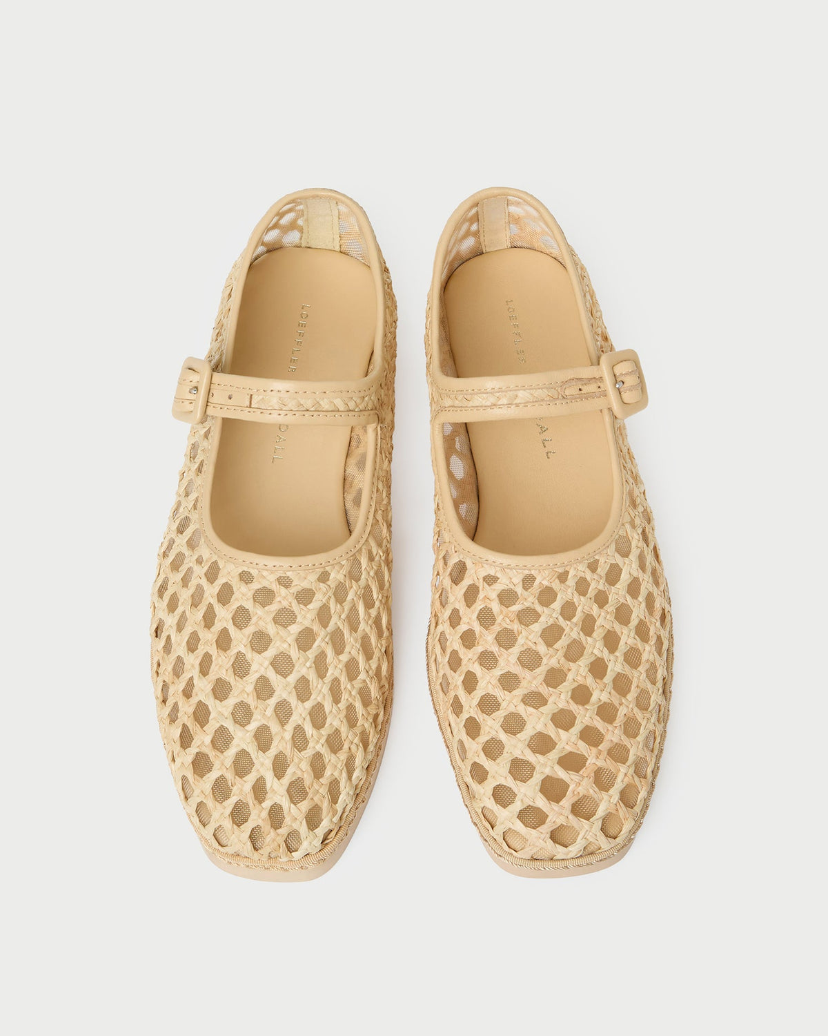 Loeffler Randall Rita Natural Netted Mary Jane