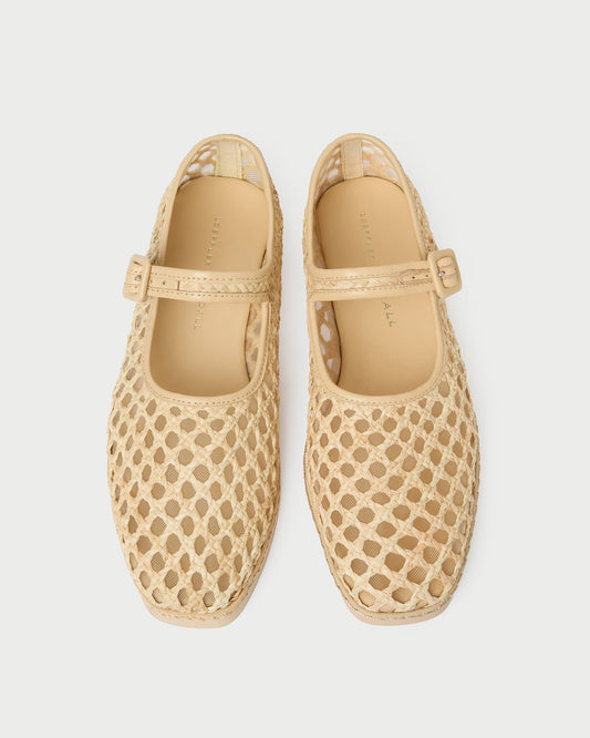 Loeffler Randall Rita Natural Netted Mary Jane